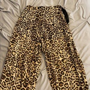 Cheetah flare pants
